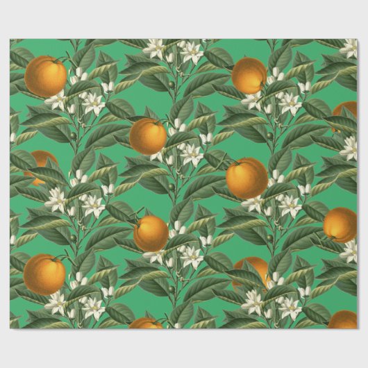  Oranje blaasbloem Cadeaupapier (Vlak)