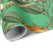  Oranje blaasbloem Cadeaupapier (Rol Hoek)