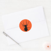 Oranje Black Creepy Spider Stickers (Envelop)