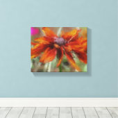 Oranje Black Eyed Susan Canvas Afdruk (Insitu (Houten vloer))
