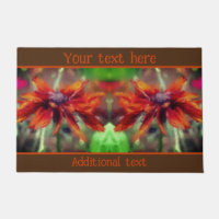 Oranje Black Eyed Susan Flower Art gepersonaliseer