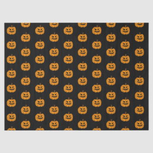 Oranje Black Halloween Ghost en Jack o Lantern Tissuepapier