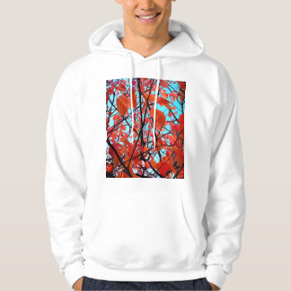 Oranje bladeren hoodie