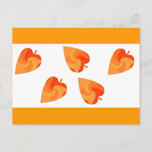 oranje bladeren - rustige bruiloften briefkaart