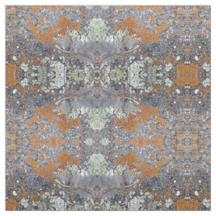 Oranje blauw model Stone Fabric Pattern Stof