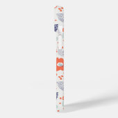 Oranje & blauw modern ventilatorpatroon Case-Mate iPhone case (Achterkant / Links)