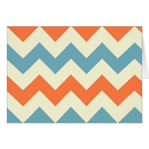 Oranje blauw zigzag-zigzagpatroon