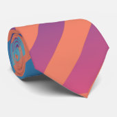 Oranje blauwe kleur voor tekening design stropdas (Opgerold)