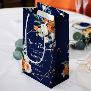 Oranje blauwe zeebrasem blauw dank u klein cadeauzakje