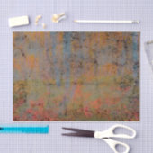  Oranje blauwtextuur van het land Tissuepapier (Craft)