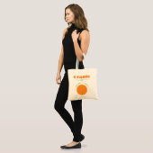 Oranje, blij dat het zomertrilling is tote bag (Voorkant (model))