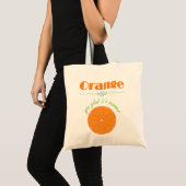 Oranje, blij dat het zomertrilling is tote bag (Voorkant (product))