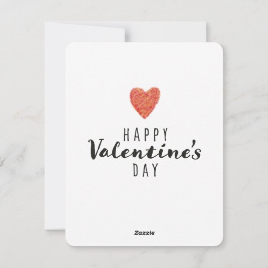 Oranje, blij dat we vrienden zijn Valentijnsdag Feestdagenkaart (Achterkant)