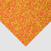 Oranje bloed Faux Glitter & Sparkles Pattern Tissuepapier (Detail)