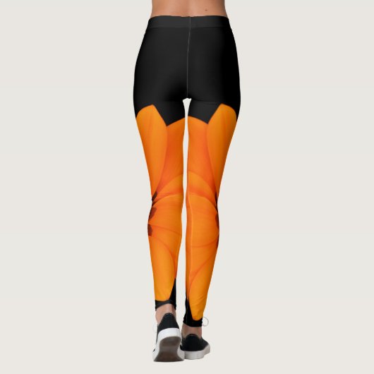 ORANJE BLOEI LEGGINGS (Achterkant)