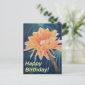 Oranje Bloem Briefkaart (Staand voorkant)