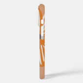 Oranje bloem gepersonaliseerde naam Case-Mate iPhone case (Achterkant / Links)