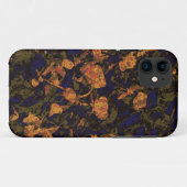 Oranje bloem tegen bladcamouflagepatroon Case-Mate iPhone case (Achterkant (horizontaal))