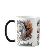 Oranje bloem versierd paard: vrouwelijke kunstenaa