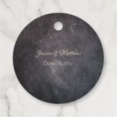 Oranje bloemen Elegant dank u bruiloft gunst TA Bedankjes Labels (Achterkant)