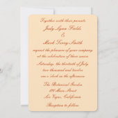 Oranje bloemen Mason Jars Wedding Kaart (Achterkant)