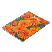Oranje Bloemen Tuin Mum Journal Spiral Notitieboek (Linkerzijde)