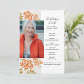 Oranje bloemen - Viering van het programma Life Fl (Staand voorkant)