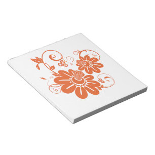 Oranje bloesem notitieblok