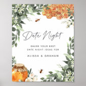 Oranje bloesem Vrijgezellenfeest Datum plaatsing o Poster (Voorkant)