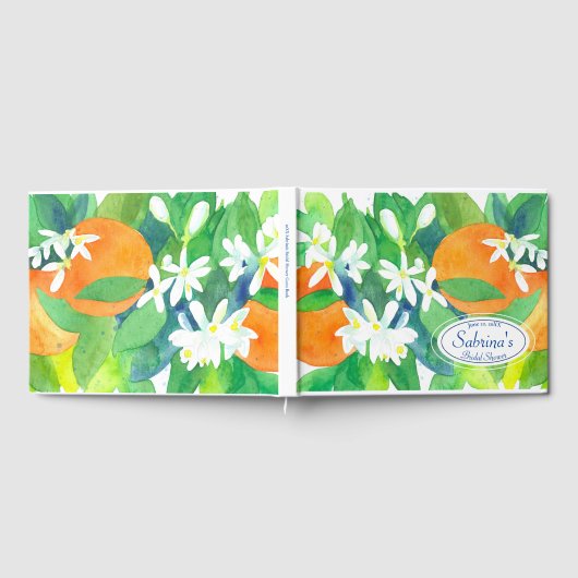 Oranje bloesems Citrusvruchten Vrijgezellenfeest Gastenboek (Volledig)