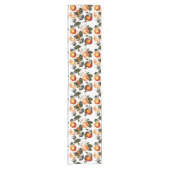 Oranje bloesems korte tafelloper (Voorkant)