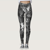 Oranje bloesems Leggings