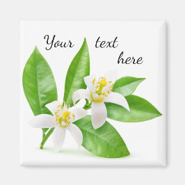 Oranje bloesems magneet