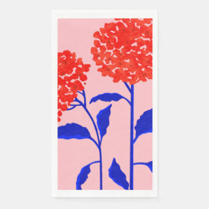Oranje bloesems servet