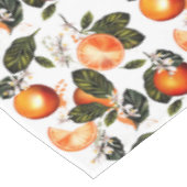 Oranje bloesems tafelkleed (Gekanteld)