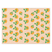 Oranje bloesems tafelkleed (Voorkant (Horizontaal))