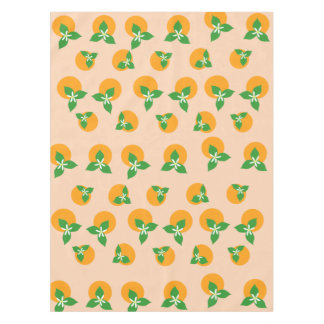 Oranje bloesems tafelkleed
