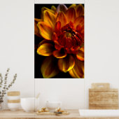 Oranje Bloom Poster (Keuken)