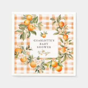 Oranje Blossom Bliss Little Cutie Baby shower Servet