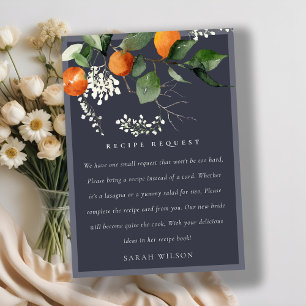 Oranje Blossom Botanische Recipe Request Bride Informatiekaartje