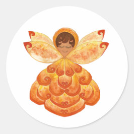 Oranje Blossom Pixie Sticker