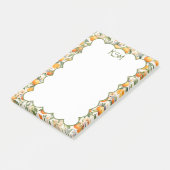 Oranje Blossom Post it Notes (Schuin)