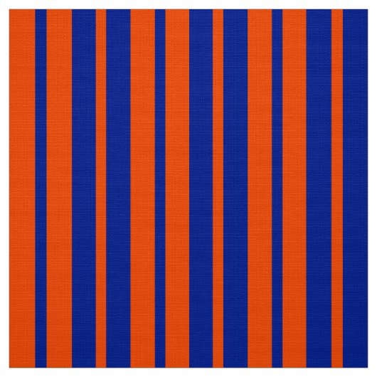 Oranje Blue Stijlvolle Strepen Patroonontwerp Stof (Swatch)