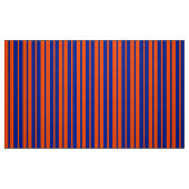 Oranje Blue Stijlvolle Strepen Patroonontwerp Stof (Fat Quarter)