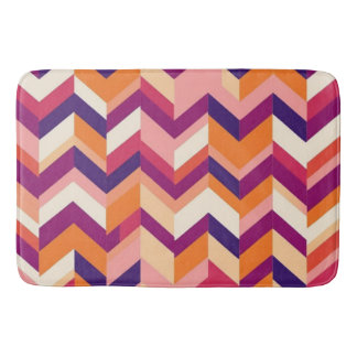 Oranje Blush Magenta Chevron Bath Mat