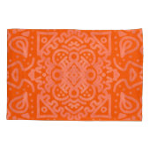 Oranje Boho Pattern Kussensloop (Achterkant)