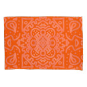 Oranje Boho Pattern Kussensloop (Voorkant)