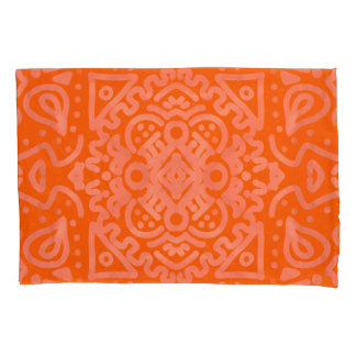 Oranje Boho Pattern Kussensloop