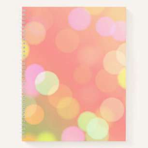 Oranje Bokeh Bullet Journal / gevoerd Notitieboek