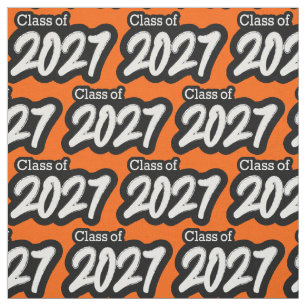 Oranje Bold Brush Klasse van 2027 Stof